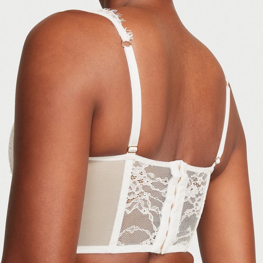 Victoria’s Secret Corset Top | Dream Angels Lace | Small | NWT 32DD 34DD - Picture 5 of 6